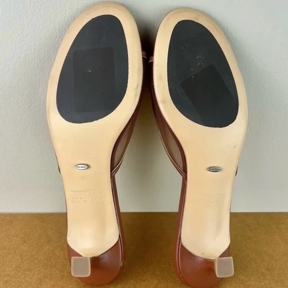 NEW TONY BIANCO REVOLVE BROWN MESH SLIDE SANDALS - Picture 14 of 15